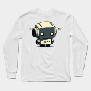 ChatGPT Robot || Cute Chatbot Character Long Sleeve T-Shirt